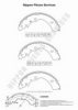 NPS I350U03 Brake Shoe Set